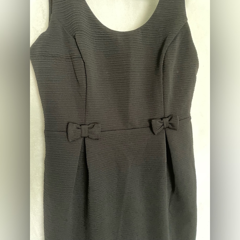Black Dress with Bow Details